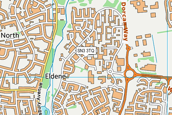 Eldene Nursery and Primary School map (SN3 3TQ) - OS VectorMap District (Ordnance Survey)
