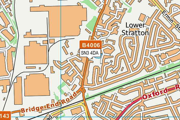SN3 4DA map - OS VectorMap District (Ordnance Survey)