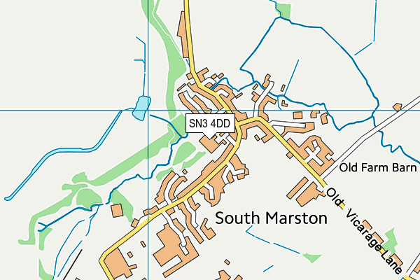 SN3 4DD map - OS VectorMap District (Ordnance Survey)