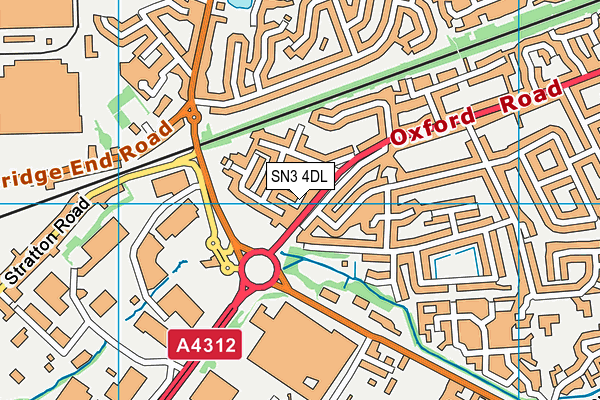 SN3 4DL map - OS VectorMap District (Ordnance Survey)