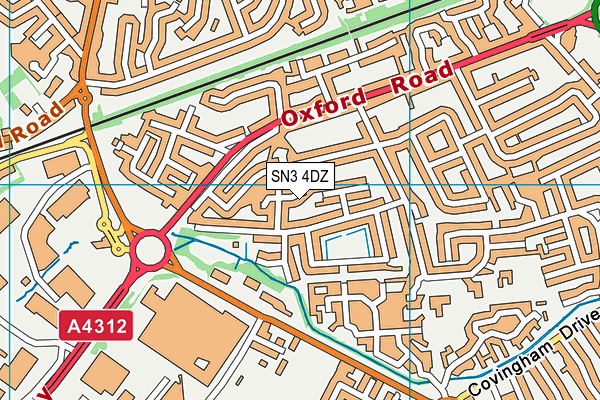 SN3 4DZ map - OS VectorMap District (Ordnance Survey)