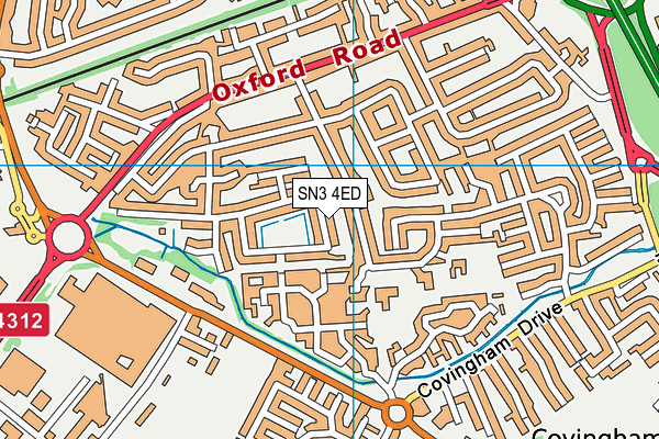 SN3 4ED map - OS VectorMap District (Ordnance Survey)
