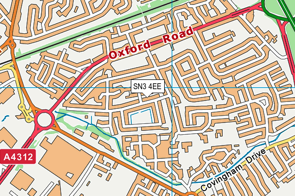 SN3 4EE map - OS VectorMap District (Ordnance Survey)