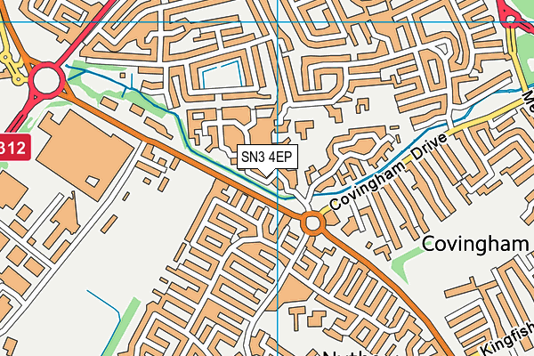 SN3 4EP map - OS VectorMap District (Ordnance Survey)