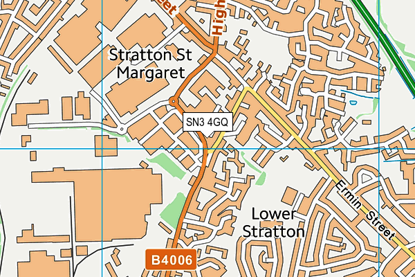 SN3 4GQ map - OS VectorMap District (Ordnance Survey)