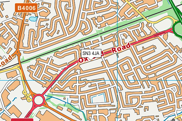 SN3 4JA map - OS VectorMap District (Ordnance Survey)