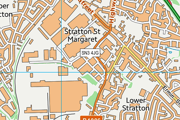 SN3 4JG map - OS VectorMap District (Ordnance Survey)
