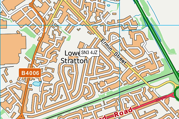 SN3 4JZ map - OS VectorMap District (Ordnance Survey)