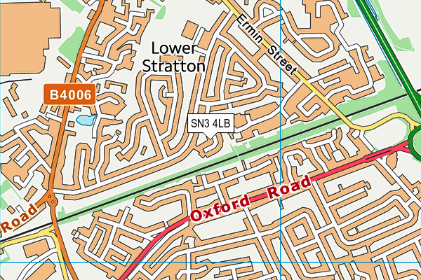SN3 4LB map - OS VectorMap District (Ordnance Survey)