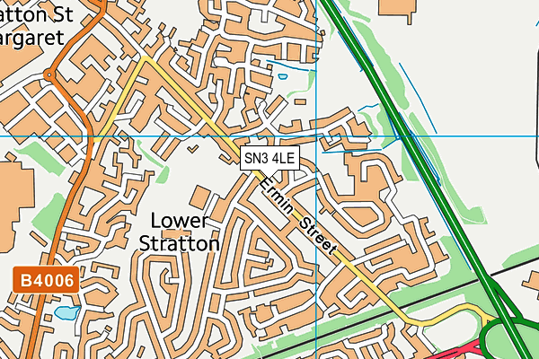 SN3 4LE map - OS VectorMap District (Ordnance Survey)