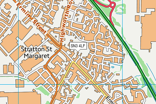 SN3 4LF map - OS VectorMap District (Ordnance Survey)