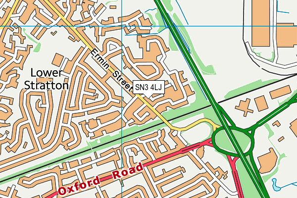 SN3 4LJ map - OS VectorMap District (Ordnance Survey)