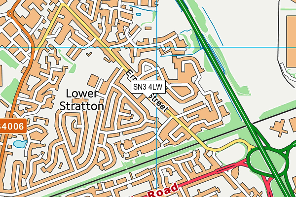 SN3 4LW map - OS VectorMap District (Ordnance Survey)