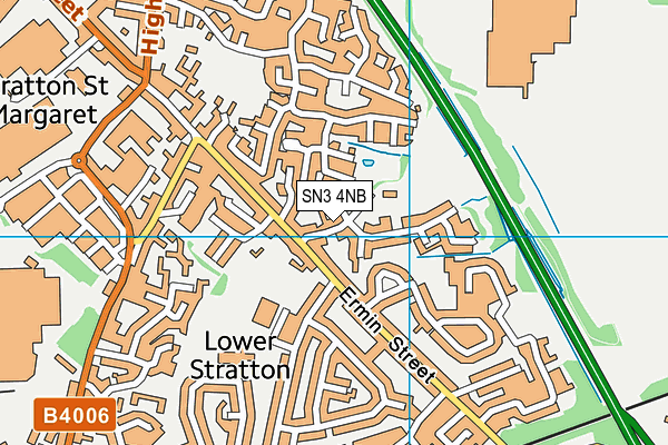 SN3 4NB map - OS VectorMap District (Ordnance Survey)
