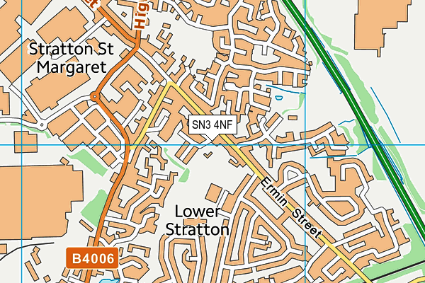 SN3 4NF map - OS VectorMap District (Ordnance Survey)