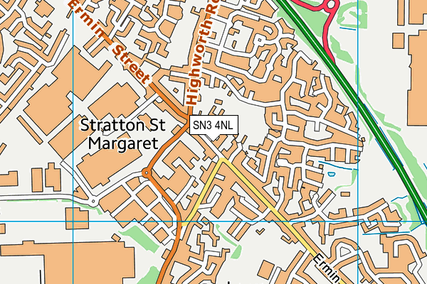 SN3 4NL map - OS VectorMap District (Ordnance Survey)
