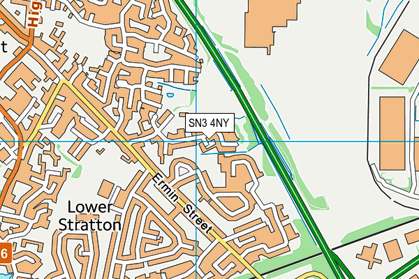 SN3 4NY map - OS VectorMap District (Ordnance Survey)