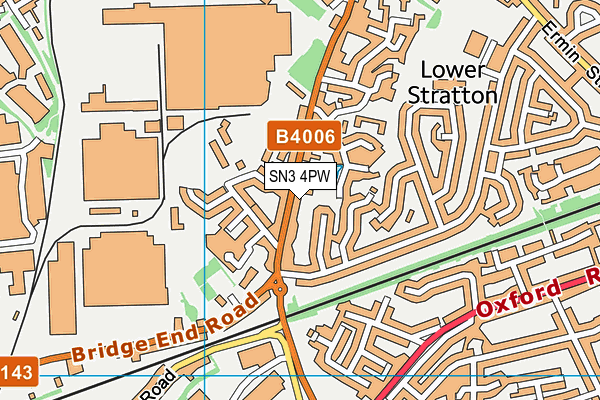 SN3 4PW map - OS VectorMap District (Ordnance Survey)