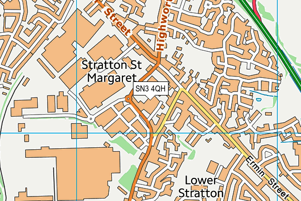 SN3 4QH map - OS VectorMap District (Ordnance Survey)