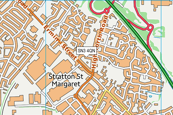 SN3 4QN map - OS VectorMap District (Ordnance Survey)
