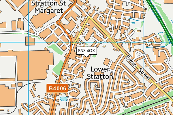 SN3 4QX map - OS VectorMap District (Ordnance Survey)
