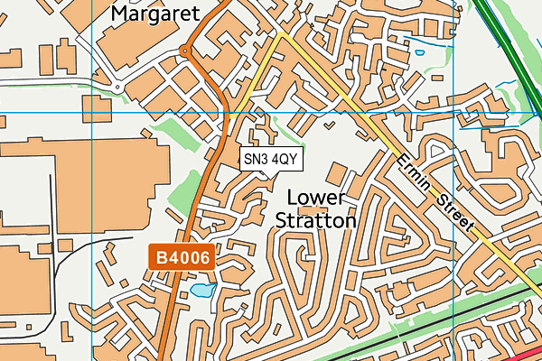 SN3 4QY map - OS VectorMap District (Ordnance Survey)