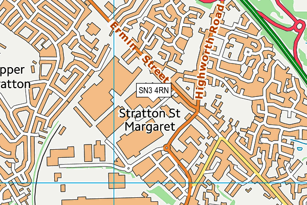 SN3 4RN map - OS VectorMap District (Ordnance Survey)