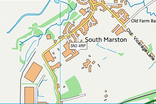 SN3 4RP map - OS VectorMap District (Ordnance Survey)