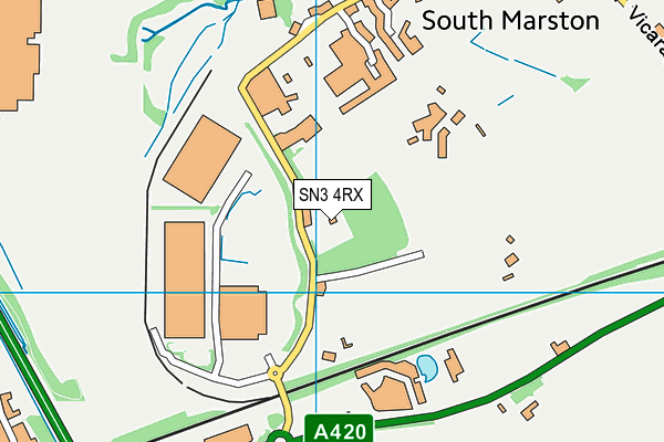 SN3 4RX map - OS VectorMap District (Ordnance Survey)