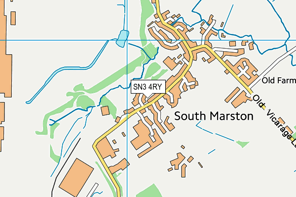 SN3 4RY map - OS VectorMap District (Ordnance Survey)