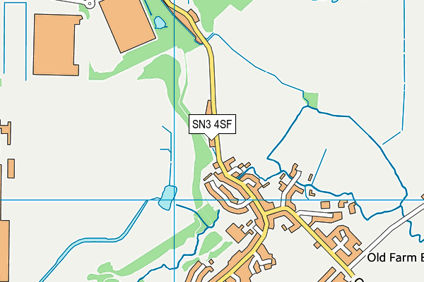 SN3 4SF map - OS VectorMap District (Ordnance Survey)