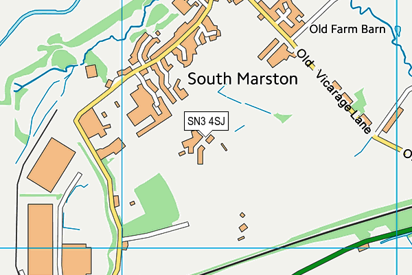 SN3 4SJ map - OS VectorMap District (Ordnance Survey)