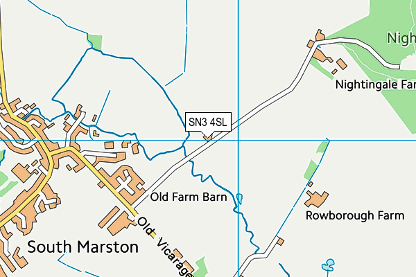 SN3 4SL map - OS VectorMap District (Ordnance Survey)