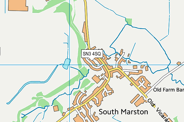 SN3 4SQ map - OS VectorMap District (Ordnance Survey)