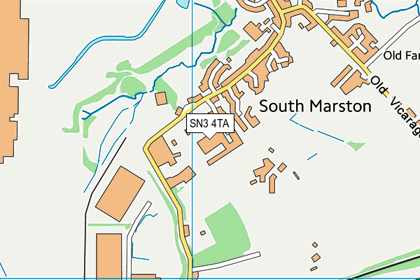 SN3 4TA map - OS VectorMap District (Ordnance Survey)