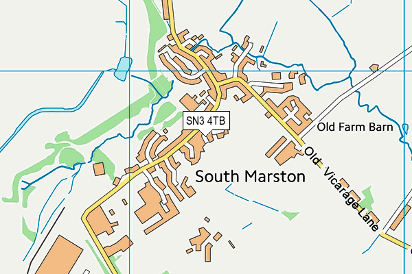 SN3 4TB map - OS VectorMap District (Ordnance Survey)