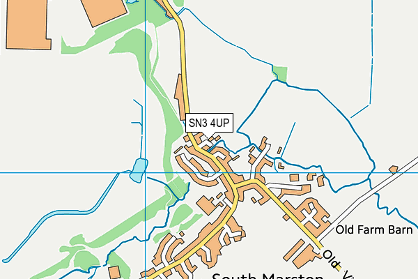 SN3 4UP map - OS VectorMap District (Ordnance Survey)