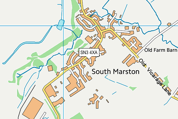SN3 4XA map - OS VectorMap District (Ordnance Survey)