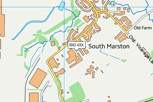 SN3 4XX map - OS VectorMap District (Ordnance Survey)