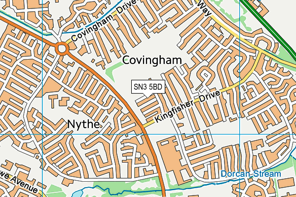 Covingham Park Primary School map (SN3 5BD) - OS VectorMap District (Ordnance Survey)
