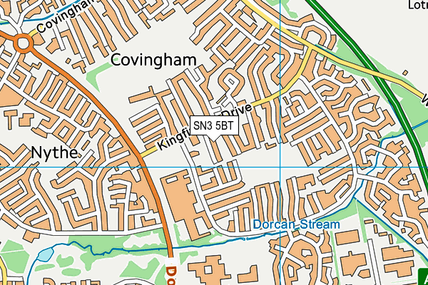 SN3 5BT map - OS VectorMap District (Ordnance Survey)