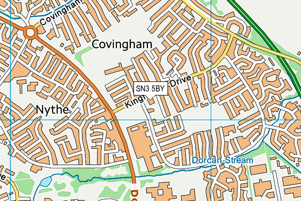 SN3 5BY map - OS VectorMap District (Ordnance Survey)