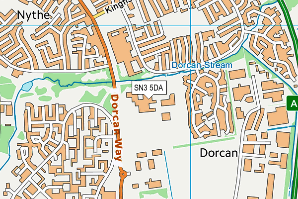 SN3 5DA map - OS VectorMap District (Ordnance Survey)