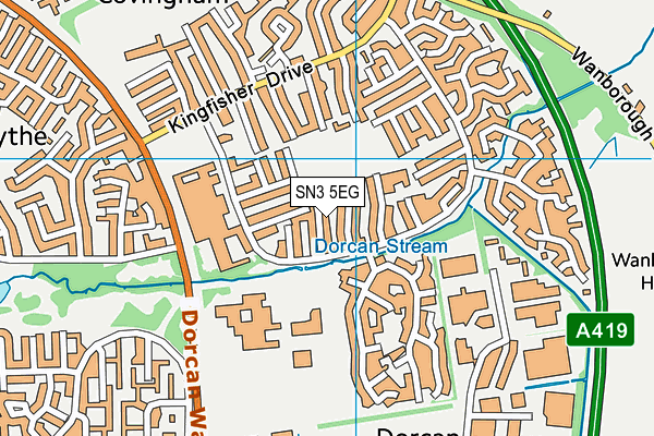 SN3 5EG map - OS VectorMap District (Ordnance Survey)