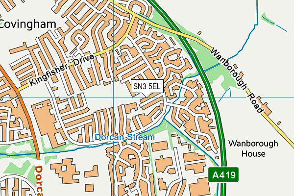 SN3 5EL map - OS VectorMap District (Ordnance Survey)