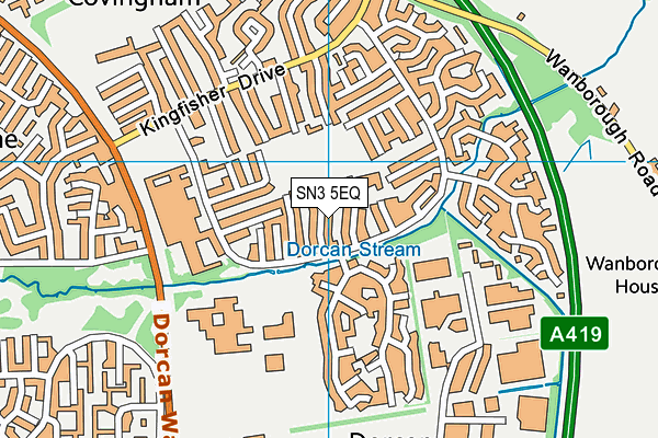SN3 5EQ map - OS VectorMap District (Ordnance Survey)