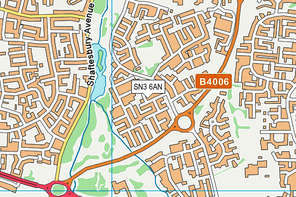 SN3 6AN map - OS VectorMap District (Ordnance Survey)