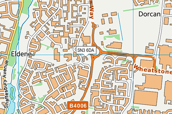 SN3 6DA map - OS VectorMap District (Ordnance Survey)