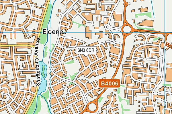 SN3 6DR map - OS VectorMap District (Ordnance Survey)