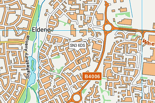 SN3 6DS map - OS VectorMap District (Ordnance Survey)
